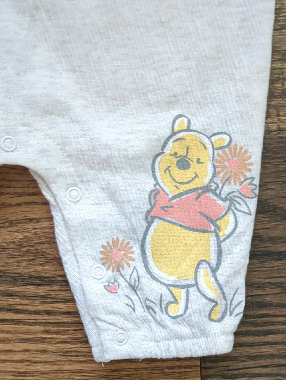 Disney Baby Girls Winnie the Pooh Smocked Onesie, Size 3/6 Months, NEW nwt